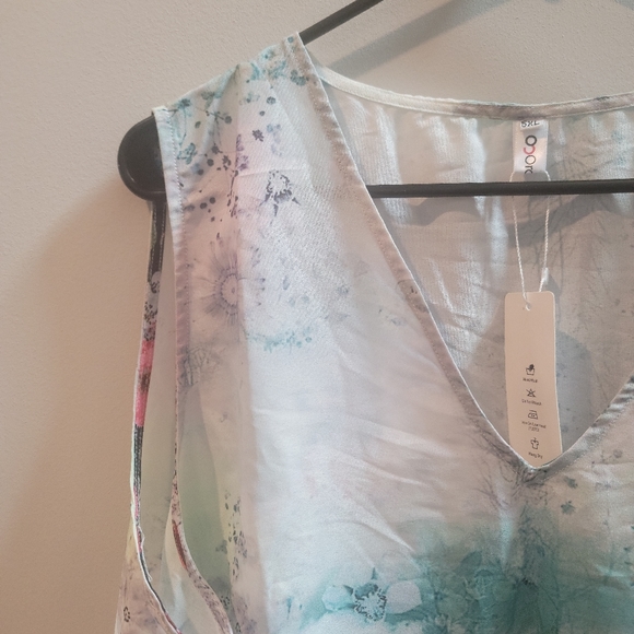 NWT Womens Floral Sleeveless 1X Lightweight OrderPlus - Picture 4 of 11